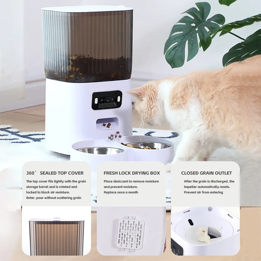 PawCam Pro 360 — Smart Auto Pet Feeder + 1080p Camera